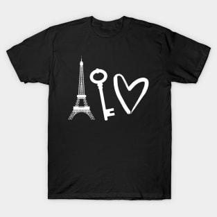 Paris holds the key to your heart T-Shirt